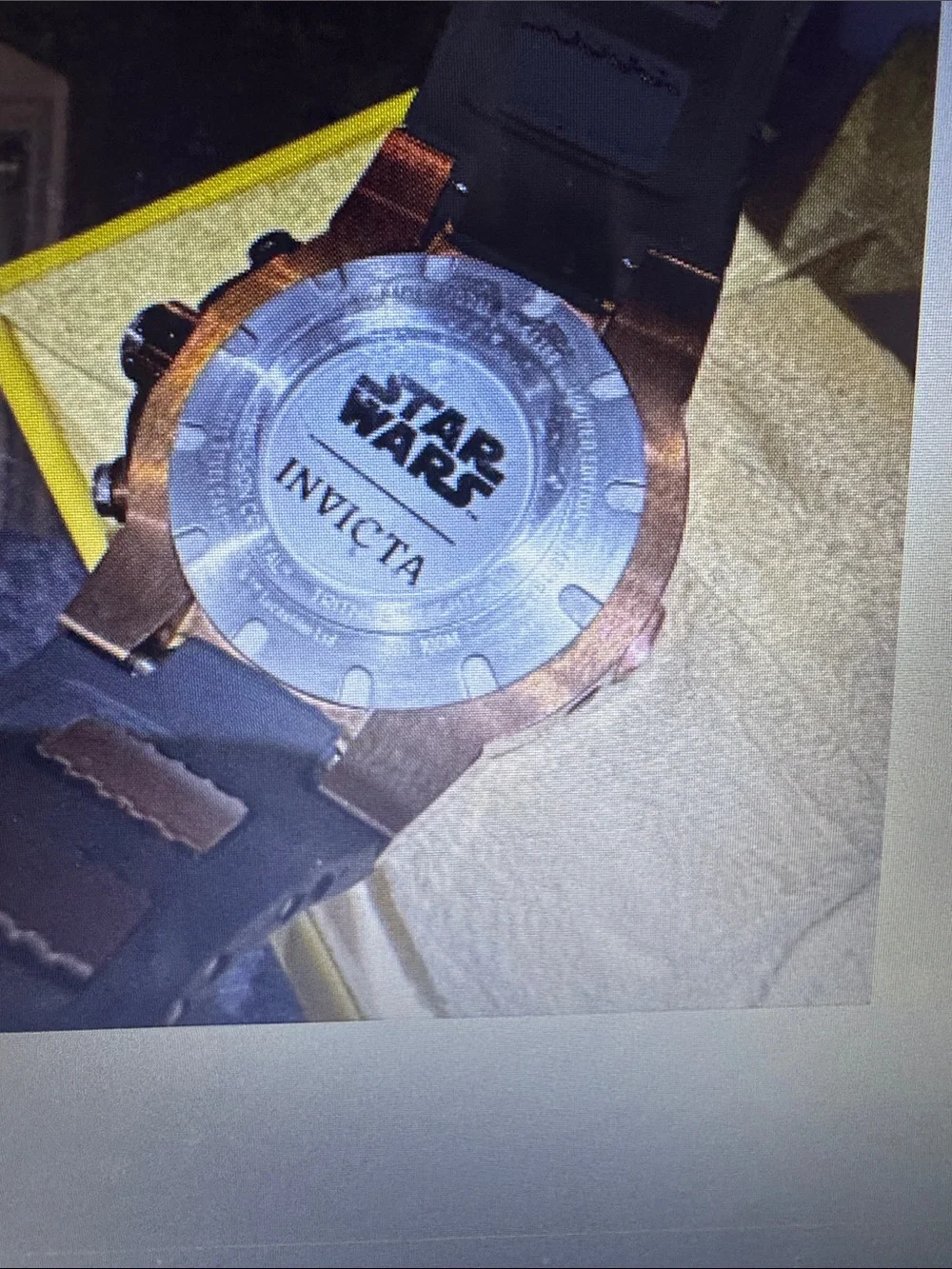Invicta Black and Gold Men's Sport Watch with Rubber Strap